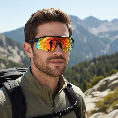 Fashionable sports changeable color sunglasses