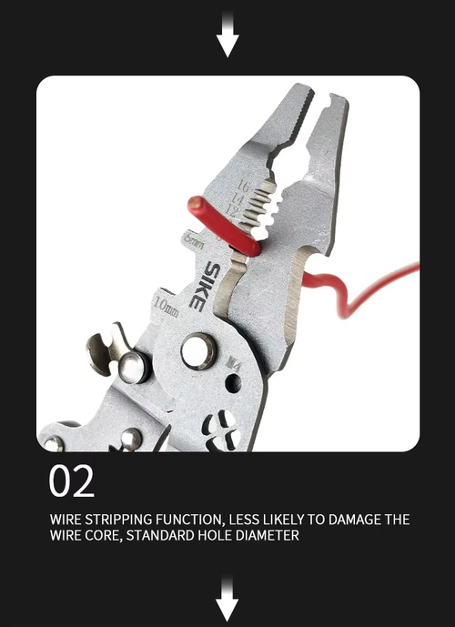 Foldable Multi-Function Wire Tool with Pulley Design, Portable Wire Stripper, Cable Separator & Wire Winding Pliers All-in-One Hand Tool for Electricians and DIY Projects