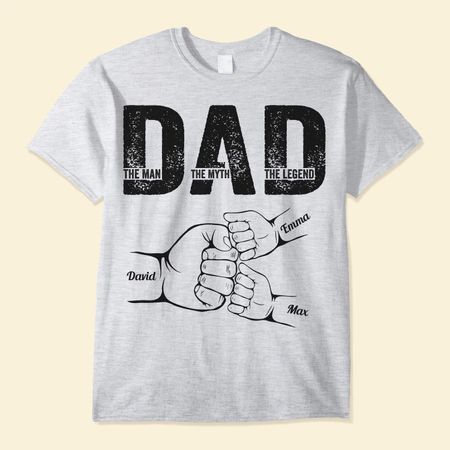 Dad The Man The Myth The Legend - Personalized Shirt Father's Day