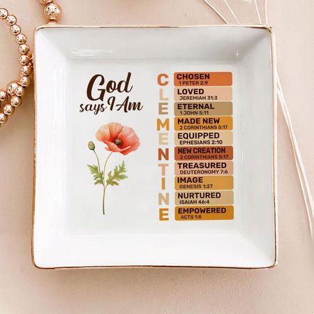 What God Says About You | Personalized Jewelry Dish