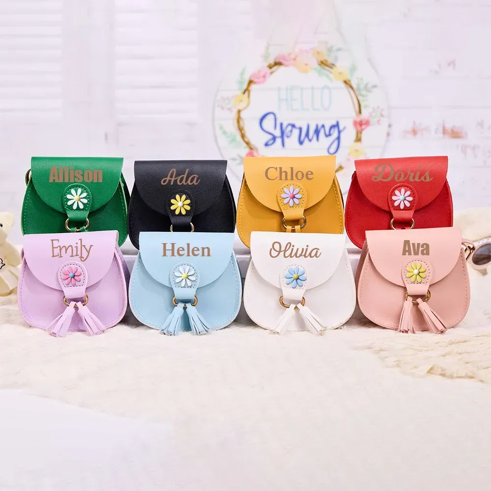 Personalized Kid Flower Crossbody Bag