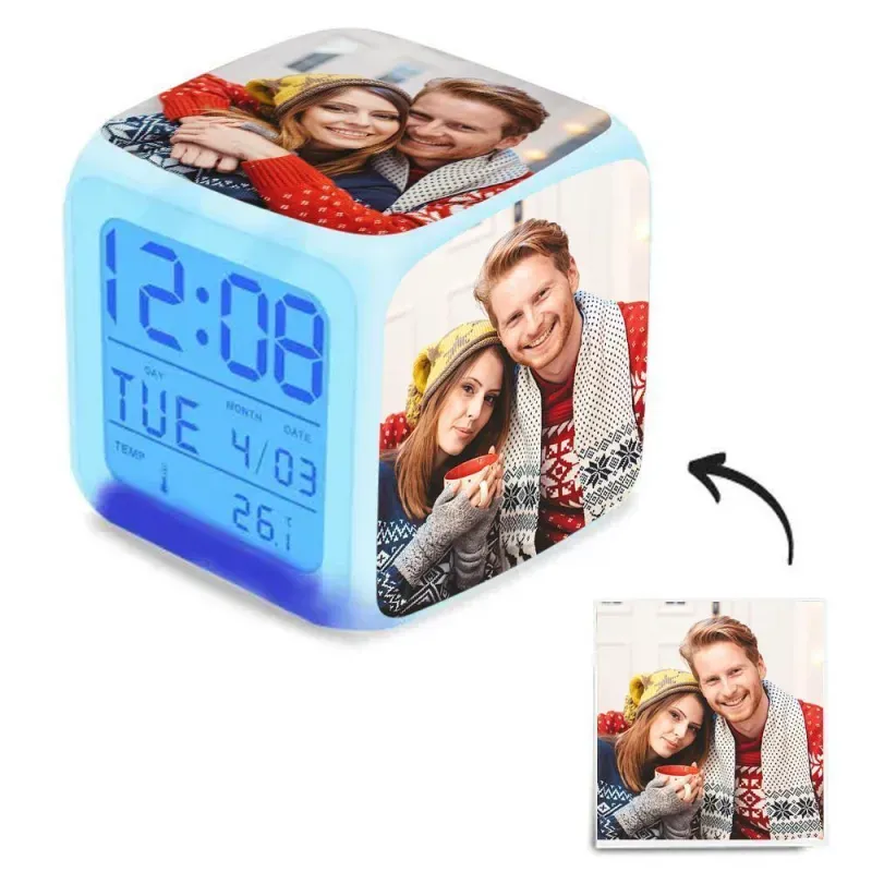 Custom Photo Digital Alarm Clock – Your Favorite Memories On Display