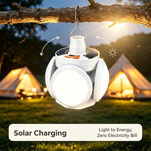 Solar-Powered, Foldable, Waterproof Soccer Field Light