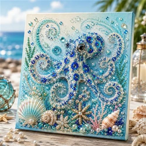 Ocean-Themed Pearl Art DIY Kit: Handmade Gifts