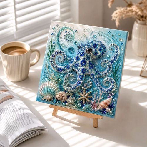 Ocean-Themed Pearl Art DIY Kit: Handmade Gifts
