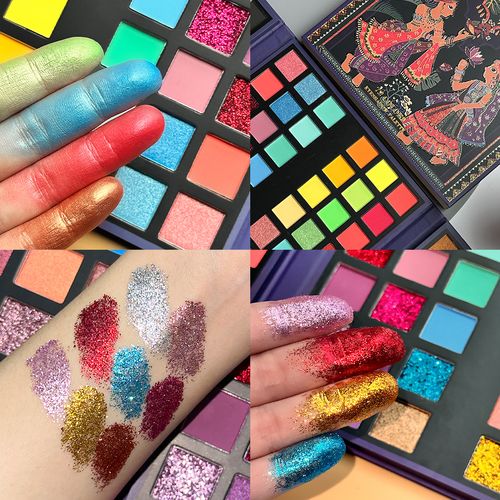 72 Colors Glitter Eyeshadow Palette Matte Waterproof Long Lasting Pressed Powder Cosmetics Kit Fashion Women Eye MakeUp Pallet