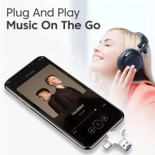 4 In 1 Memory 128 GB Micro SD Card Reader For IPhone Ipad Android Mac PC Camera Type C Lighting Usb C Android Reader Portable Reader