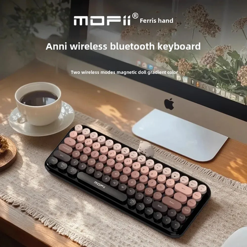 Africa Exclusive! MOFii 84-Key Waterproof Bluetooth Keyboard｜2024 New Volcano Switch｜Dual-Device Switching + 10m Range｜ABS Durable Material