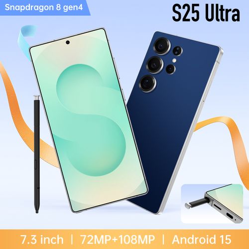 S25 Ultra  7.3  HD Big Screen, Smooth Gaming & Video – Fun Phone for Ghana Youth