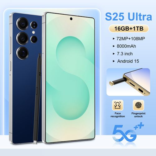 S25 Ultra  7.3  HD Big Screen, Smooth Gaming & Video – Fun Phone for Ghana Youth
