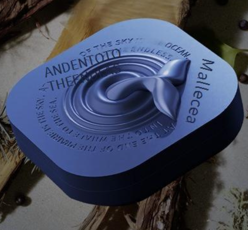 Herb Ocean Sandalwood-Tea Solid Perfume - 3-7% Fragrance Rate | 3-Year Longevity | 5g Compact Case | Unisex | Natural Scent Enhancer