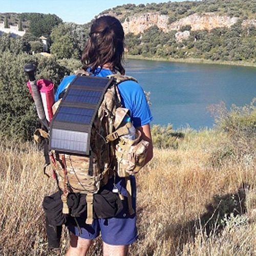 20W Portable Solar Foldable Charger Bag – All-in-One 1 Adapter for 10+ Chargers, USB 5V Output | Compatible with Various Chargers | Ideal for Outdoor, Camping & Emergency Use | Phone Charging | Solar-Powered | Perfect for Multiple Festivals
