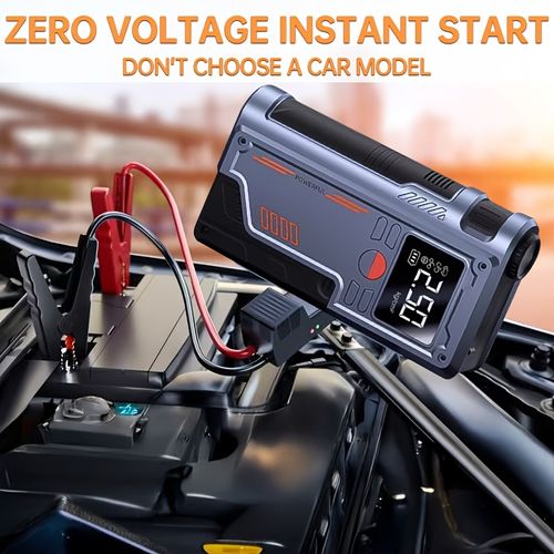 Emergency Inflatable Equipment with Digital Display, Multifunctional Car Battery Supercharger, Semi automatic, USBCharging