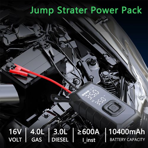 5 In 1 Car Jump Starter Dual-cylinder Air Pump Tire Inflator Portable Air Compressor Power Bank Starting Device 150PSI