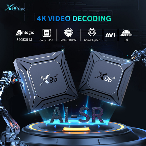 Premium 4K Android Media Player Amlogic S905X5M QuadCore Processor 2GB RAM32GB ROM Bluetooth Voice Remote SDUSBTF Card Expansion MultiFormat VideoAudio Playback Compact 21×14×5cm Design Essential for Home Theater