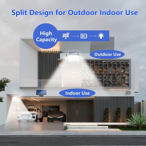 Secure Your Patio,Garden,Garage: 234LED Solar Motion Sensor Lights - Super Bright, Waterproof, with Remote (2 Pcs)