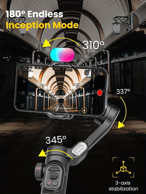 AOCHUAN Smart XE Ai Smartphone 3 Axis Gimbal Stabilizer For iPhone and Android phone Face tracking without app Handheld Gimbal