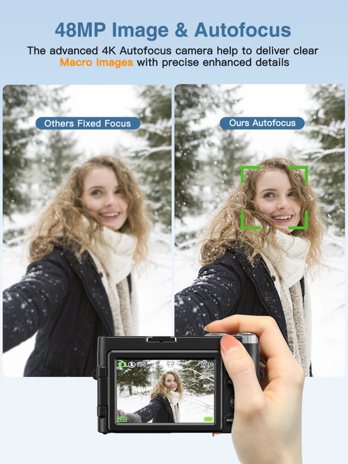 XHX R101 Ultra Slim Digital Camera 8MP 18X Digital Zoom 3 Inch Screen EIS Lightweight Stylish New 2025 Model