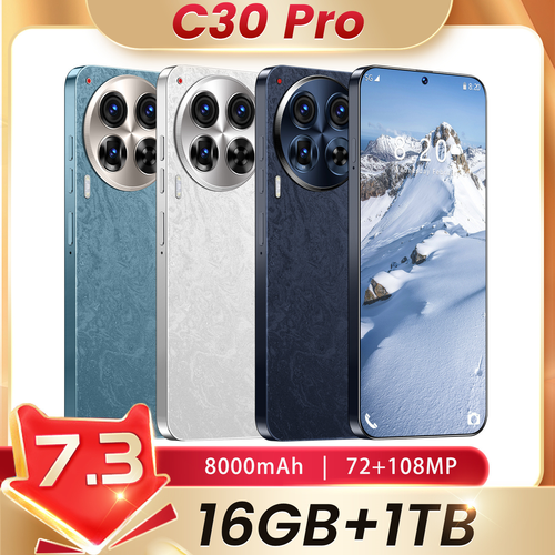🔥C30 Pro Mega-Screen Flagship: 16GB+1TB Ultimate Edition | Performance Beast🔥