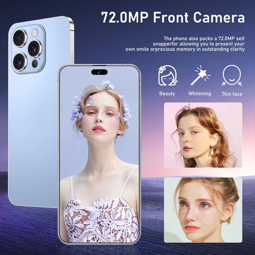 Ghana Hot Deal 16 Pro Max (8G + 512G ) – 7.3 inch HD+ Android Smartphone, Google Play Store, Budget-Friendly Price, Blazing-Fast Performance, Black