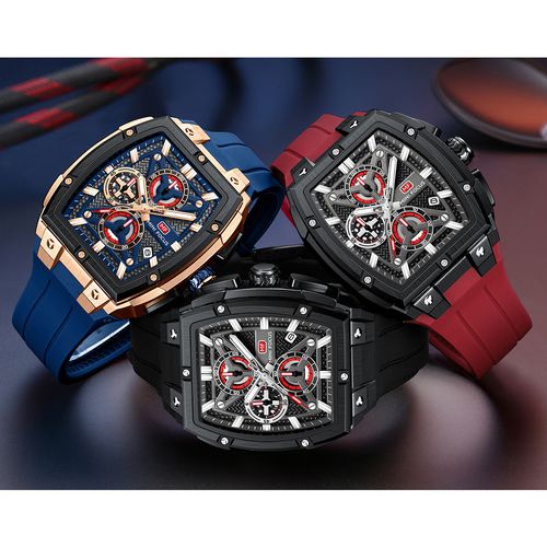 🔥 ​​Ghana s HOTTEST Watch MINI FOCUS Barrel Men's Watch – Stylish Skeleton Design
