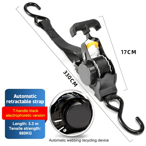 Xielian S Hook Cargo Straps｜700KG Ultra High Load 9.12mm Thick Hook｜0.76MM UV Resistant Polyester Belt｜New Material Plastic Parts｜Africa Transport Choice