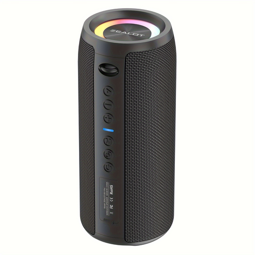 IPX5 Waterproof Bluetooth Speaker - Bluetooth 5.0 HD Sound | TWS Stereo Pairing | 1800mAh Battery | 5W×2 Powerful Output | 4-5H Playtime | 15m Wireless Range
