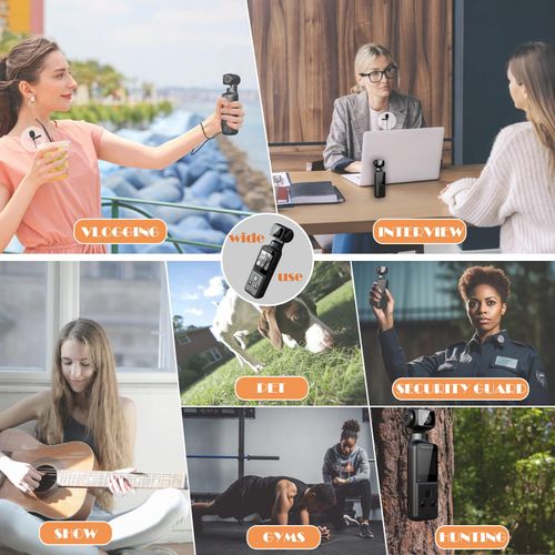 Action Camera, 16MP 4K 30FPS Handheld Camcorder, Anti Shaking Diving Camera with 1.3in HD LCD Screen, Microphone, Clip Bracket, 30M Waterproof Case