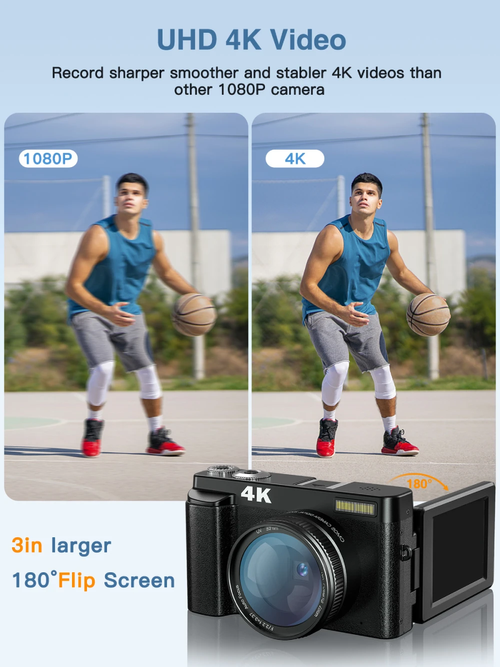 XHX R101 Ultra Slim Digital Camera 8MP 18X Digital Zoom 3 Inch Screen EIS Lightweight Stylish New 2025 Model