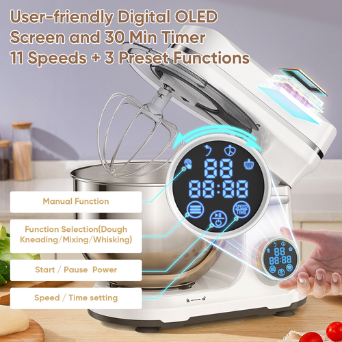 Biolomix Nordic Style Blender - 7+ Speed Gears | ≤36V Safe Voltage | 10000RPM Motor | 34×29×31cm Compact | 2-3 Servings | 46-70dB Quiet | Must-Have Kitchen Upgrade