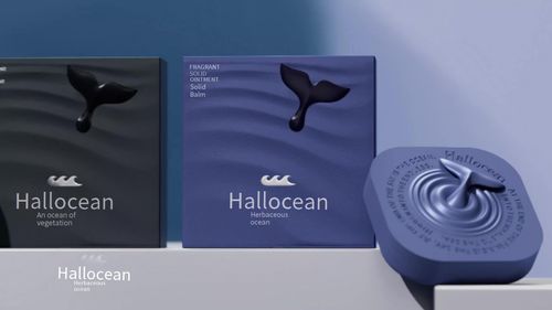 Herb Ocean Sandalwood-Tea Solid Perfume - 3-7% Fragrance Rate | 3-Year Longevity | 5g Compact Case | Unisex | Natural Scent Enhancer