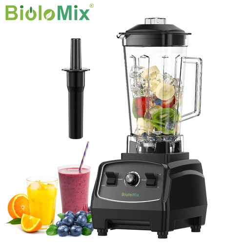 Biolomix 2200W Commercial Blender｜2L XL Tank+20000-29999RPM Turbo Motor｜Smoothie Pro｜BPA Free Material｜Semi-Automatic Knob Control｜Scandinavian Minimalist Style
