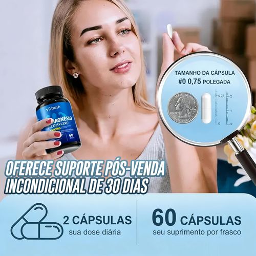 Viyouth Complexo de Magnésio 1000mg - Complexo com 10 Magnésios Elementares e Zinco para Sono Calmo e Relaxamento - Fabricado nos EUA - Suplemento Alimentar para Saúde Capilar, Desintoxicação Digestiva e Equilíbrio de Cortisol - Comprimidos Testados por Terceiros, Fitness, Glicinato de Magnésio, Vitamina
