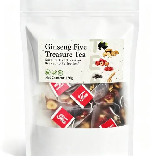 Fórmula de chá renal Chá Five Treasure Chá combinado perfumado Chá Five Treasure RedDate Wolfberry Tea Chá Saudável Masculino Chá Saudável Fórmula Herbal Mulberry Chá Saudável