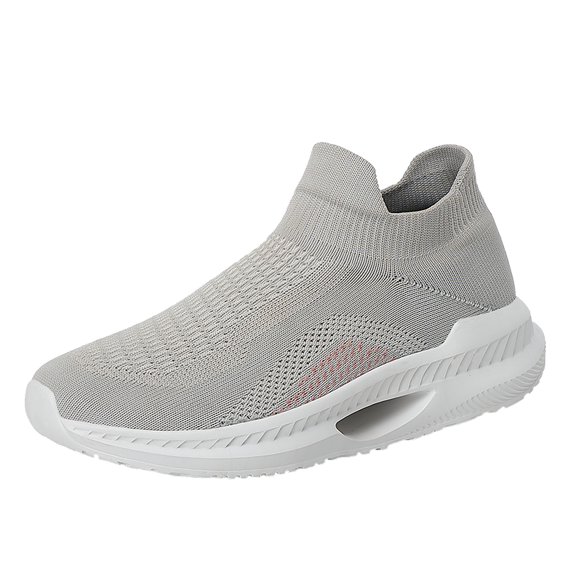 ALSYIQI Men's Athletic Walking Shoes - Lightweight Casual Knit Slip on Sneakers