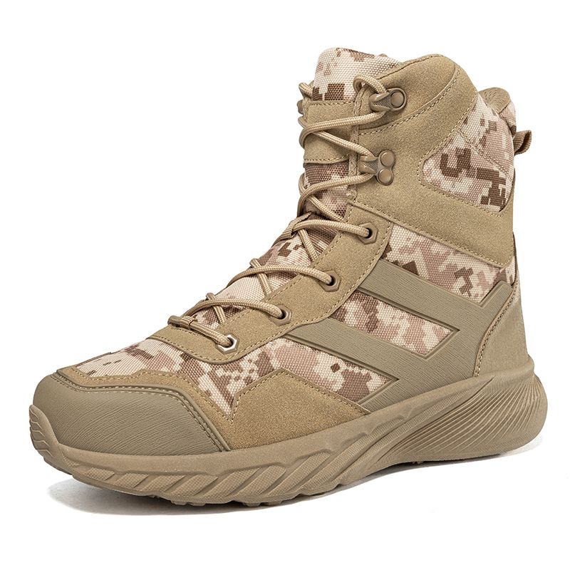 ALSYIQI Men Outdoor Military Training Boots Mountaineering Hiking shoes