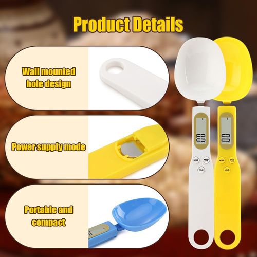 Electronic Measuring Spoon, Digital Measuring Spoon Electronic Scale Spoon Weighing For Coffee Powder Tea Ingredients Spice Baking Kitchen Gram, High Precision 0.1g