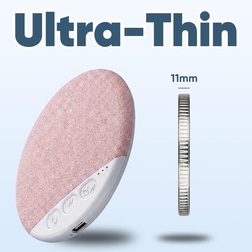 New Sleep Pillow Speaker — Bluetooth Sleep Aid Pillow Speaker with Built-in White Noise. A Wireless Sleep Device Delivering Stereo Bass Sound, Designed as a Personal Sleep Companion for Both Adults and Children (Blue).