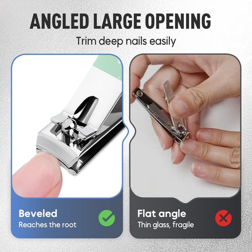 16-Piece Nail Clipper Set & Foot Care Tools — Stainless Steel Fingernail and Toenail Clippers — Ideal for Travel, Home, and Handbags (Yellow)