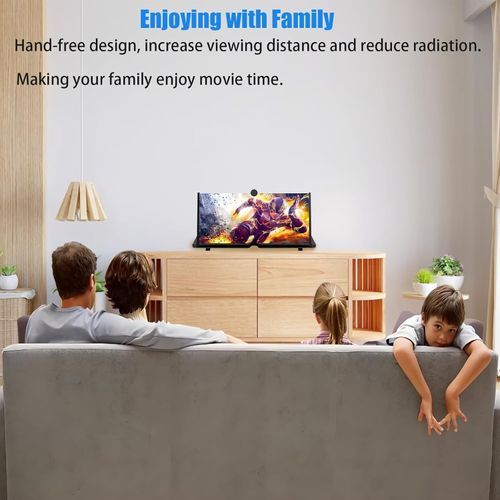 12 Screen Magnifier,3D HD Mobile Phone Magnifier Projector Screen Enlarger for Movies, Videos, and Gaming,Foldable Cell Phone Stand with Screen Amplifier,Supports All Smartphones (Black, 12 inches)