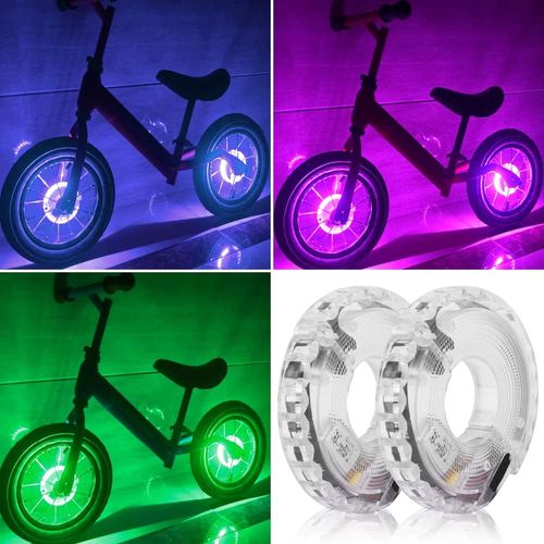 Bike Wheel Light Durable USB Rechargeable Wheel Lamp with Smart Light Sensor and Vibration Detection for Enhanced Night Safety Riding Accessories
