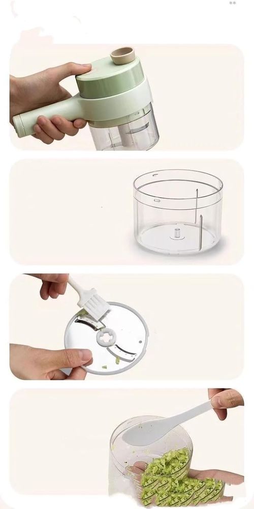 Electric multifunctional vegetable slicer, kitchen and household garlic mixer, cooking utensils, garlic crusher, garlic peeler, wireless portable