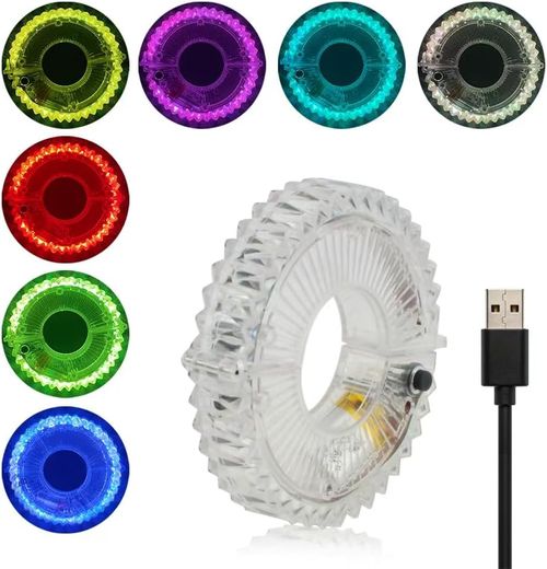 Bike Wheel Light Durable USB Rechargeable Wheel Lamp with Smart Light Sensor and Vibration Detection for Enhanced Night Safety Riding Accessories