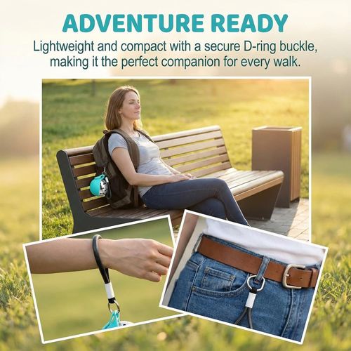 2-in-1 Portable Dog Water Bottle for Small Dogs - Leak-Proof & Compact Dog Travel Water Bottle -Stainless Steel Bottle & Silicone Bowl - Ideal for Walking, Hiking & Travels