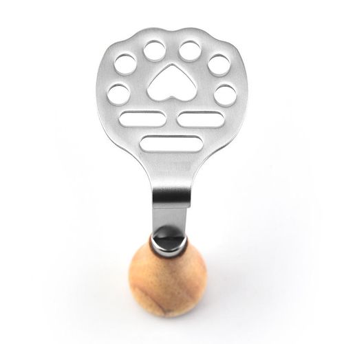 Wooden Handle Bear Masher: Food-Grade Stainless Steel Mashing Tool 🐻
