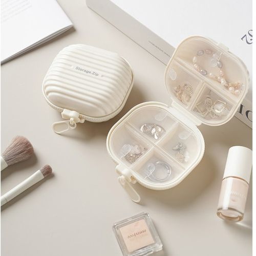 Modern Style Plastic Medicine Storage Box, Portable Travel Medicine Box - Also for Storing Jewelry & Small Items, Practical Essential