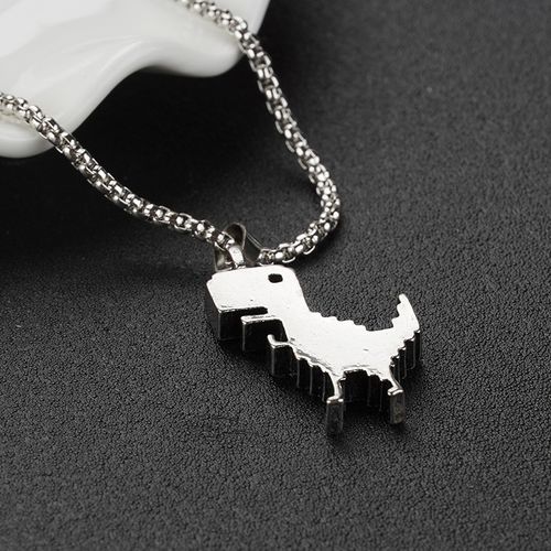 Unisex Dinosaur Necklace! Street Hip-Hop Style Choker with a Unique Pendant, a Must-Have Hip-Hop Accessory for Trendsetters