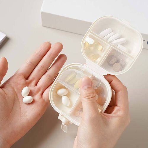 Modern Style Plastic Medicine Storage Box, Portable Travel Medicine Box - Also for Storing Jewelry & Small Items, Practical Essential