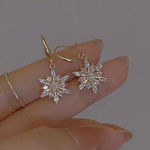 Versatile Micro-Inlaid Zircon & Pearl Pendant Earrings - Premium Elegance