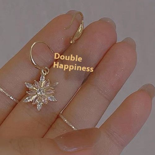 Versatile Micro-Inlaid Zircon & Pearl Pendant Earrings - Premium Elegance